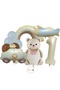 Bal10 Latex Balloon Rainbow Airplane Police Car Teddy Bear Birthday Balloon Set Age-1
