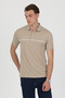 Polo Collar Cotton Pocketless Striped Short Sleeve T-Shirt - 4