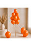 Orange Color Latex Pastel Balloon (30 cm) - 50 Pieces - 2