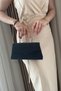 Women's Black Color Evening Dress Bag with Silver Accessories - Chain Strap Hand and Shoulder Bag - 4