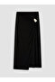 Trendlucky Skirt with Drawstring and Slit, with Metal Accessories - 5