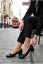 9967 Ventes Stone Accessory 3 cm Height Low Heel Women's Shoes - 2