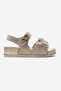 Glittery Butterfly Stone Children's Sandals Gold - 2