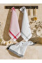 Black Printed Tea Towel Set of 3 40X50 cm - 4