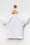 Girl's Ribbed Cotton Fabric Short Sleeve T-Shirt - 4