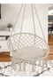Hanging Hammock Swing Chair for Indoor & Outdoor Use, Adjustable Height, Comfortable Patio Hanging Seat - 7