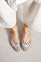 Rozalyn Satin Satin Detailed Round Toe Thick Heel Women's Sandals Ballet Flats - 2