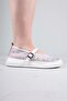 Banfo Stone Embellished Mesh Ballerina Flats White - 5