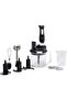 ME-HBL1001B 14 in 1 Hand Blender, Variable Speed, Long Life DC Motor, Turbo Button, Unique C Blade, Ergonomic Design, Black-White (450W)