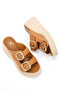 Dl 40 Genuine Leather Adjustable Buckle Slippers - 3