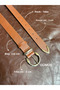 Learn Round Buckle Model Jacket Belt Dress Belt Trouser Belt - 4