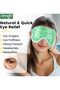 Cold Eye Mask Gel Bead Cooling Eye Mask for Puffy Eyes, Headache, , Relaxation, Reusable Plush Eye Ice Pack for Hot Cold Therapy (Green) - 2