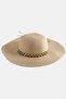 Beaded Knitted Straw Hat - 3