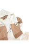 Baby Boy 3-Piece Seasonal Hooded Teddy Bear Detailed Cute 3-Piece 0-3-6-9 Months Bodysuit Baby Set - 4