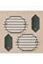 4 Piece Palm Tree Embroidered Tableware Set for 2 People – 2 Placemats 45X30 + 2 Cotton-Linen Napkins 30X30