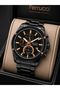 Men's Wristwatch Steel Band Black Color with Function Calendar and Gift Box - 2