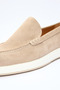 Brown Laceless Suede 100% Leather Shoes 1033260157 - 5