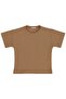 Square Textured T-Shirt for 2-5 Years Old - Brown