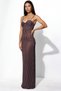 Heart Neckline Polka Dot Maxi Dress - 5