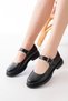 Zri̇n-4444 Black Daily Comfortable Women's Ballerinas - 2