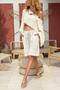 Beige Italian Beige Pocketed Double-Leg Linen Casual Woven Shorts 55 35