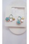 Flower Figure Charm Detailed Earrings