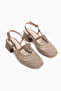 Rossi Mink Knitted Detailed Women's Heeled Sandals - 4