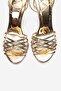 Lorion Gold Thin Strap Women's Heeled Shoes - 2