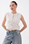 Women's Front Tie Detailed Knitted Vest 260495 - 265215 - 3