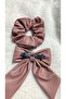 Set of 2 Bag Clips, Pink Bow Clasp with Clip - 2