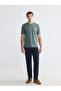 Nevavm Oval Collar Printed Combed Cotton Men's T-Shirt - 4