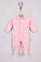 Special Design Heart-Shaped Pink Baby Girl Romper - Front Snap Cotton Romper - 2