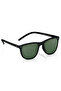 UV Protection Sunglasses Black Frame Green Mirror Lens 53mm - P365GR2V