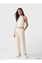 Trendlucky Women's Carrot Cut Pleated Pants with Belt in Contrast Color
