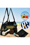 Sand-Proof Large Size Lightweight Folding Beach Bag Toy Bag, Vacation Sea Beach Summer