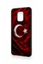 حافظة من السيليكون متوافقة مع هاتف Redmi Note 9 Pro 9S بنمط علم كورت التركي - 4
