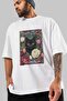 For the Love of Cats 51 Front Cat Printed White Oversize T-Shirt 100% Cotton Unisex Cat Lover Premium Design - 3