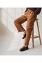 Genuine Leather Loafer Shoes Rubber Sole - 26107