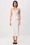 Women Midi Skirt Strap Woven Blouse Set Polka Dot Patterned Heart Collar Sleeveless Casual Daily Modern - 4