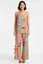 Women's Oversize Strapless Thin Strap Maxi Beach Set Ethnic Pattern Woven Viscose Comfortable Casual Modern - 4