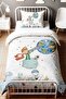 Curious Explorer Patterned Single Baby Kids Bedding Set - 2
