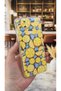 Realme C21Y Compatible Lemon Patterned Transparent Shock-Absorbing Clear Case with Camera Protection - 3