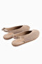Avin Genuine Leather Mink Suede Women's Slingback Ballerinas - 5