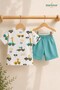 Baby Boy Set Car Patterned Shorts Set Cotton 2-Piece Summer Baby Set - 5