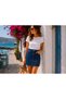 Office Mini Denim Skirt Blue Women's High Waist Mini A-Line Skirt Stylish Daily Trend Model Summer Casual Shorts Skirt