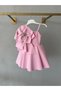 Pink Fairytale - Big Flower Detailed Girls' Evening Dress Special Occasion Dress - 5