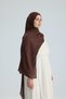 Floş Pamuk Şal / Lace of Leaves Collection- Berry Lace - 3
