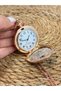Vintage Red Stone Chain Watch Necklace - 6