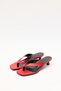 Heeled Shoes 2523 - Mini Red Women's Flip-Flop Heels - 5