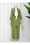 Women's New Season Aerobin Fabric Cape Detailed Double Set - 8